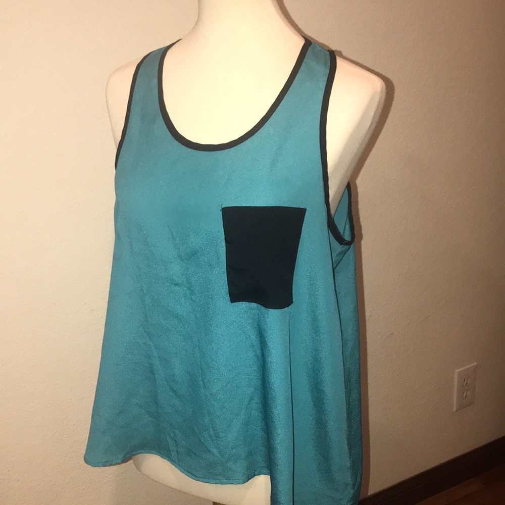 Two color blouse